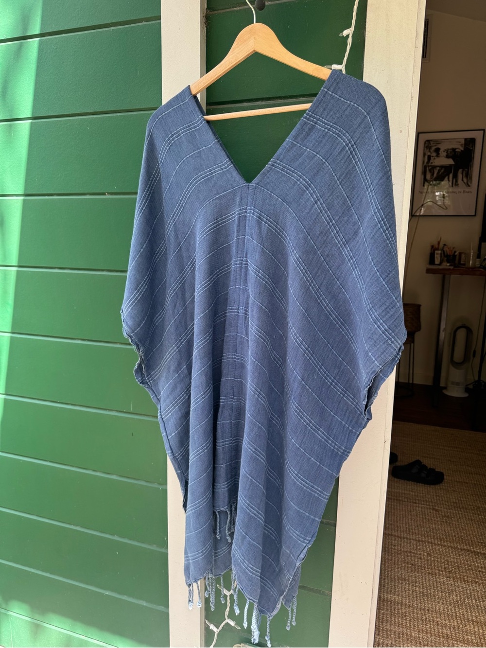 The Handloom | Turkish Cotton Beach Kimono with Fringe